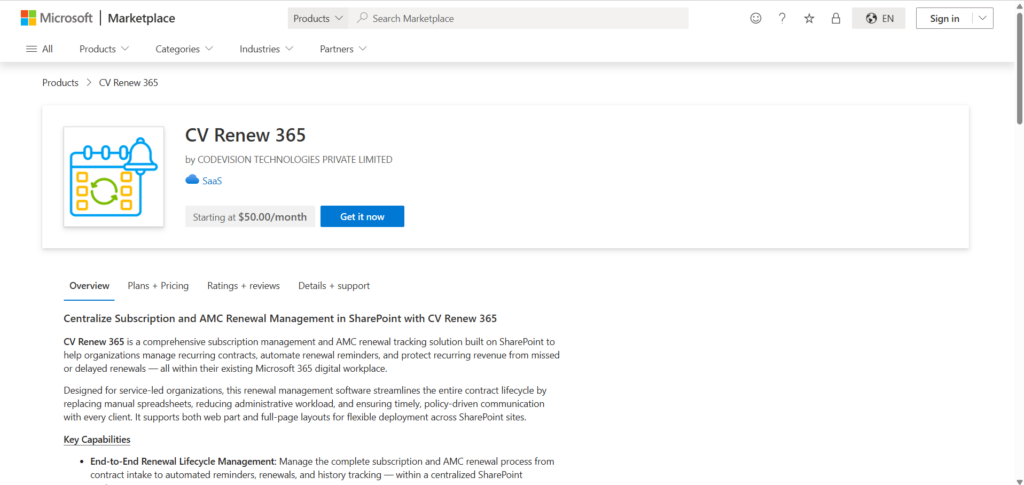 CV Renew 365