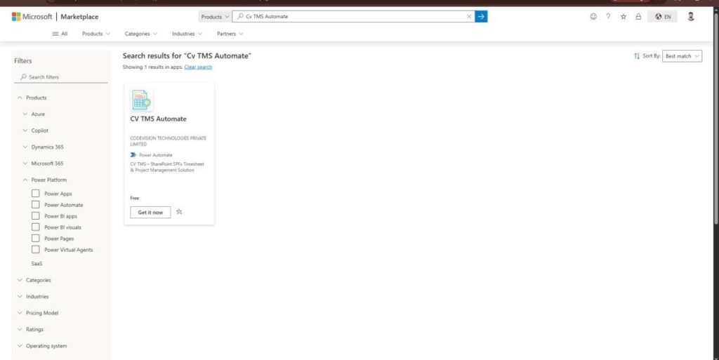CV TMS Automate