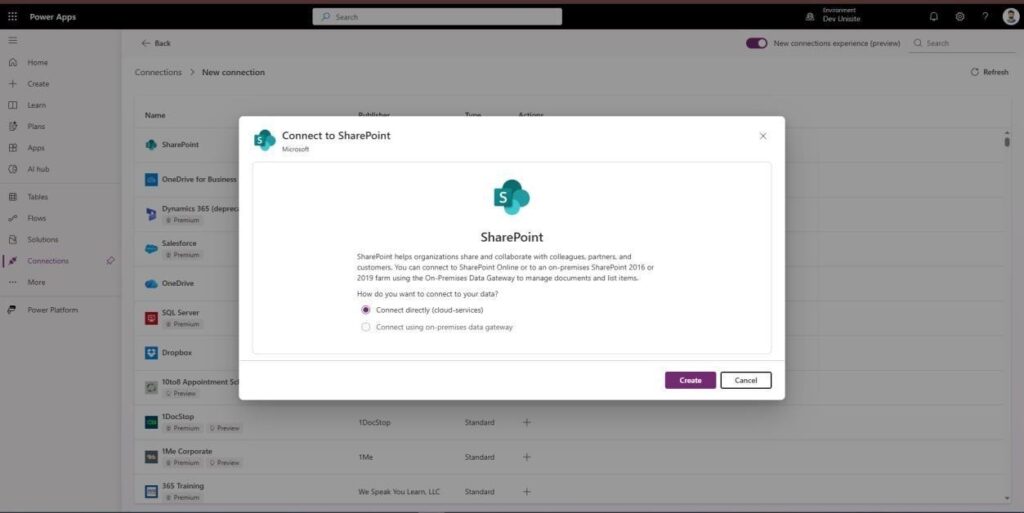 Sign in and authorize all connections 