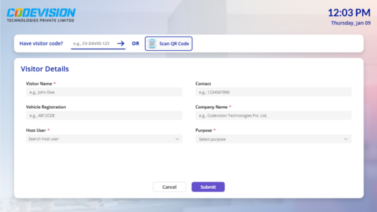 Check-In Form