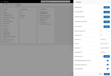 General Settings